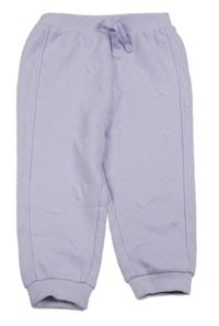 Lila žebrované tepláky s 3D srdíčky Primark