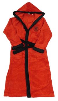 Červeno-čierny chlpatý župan s kapucí - FC Liverpool