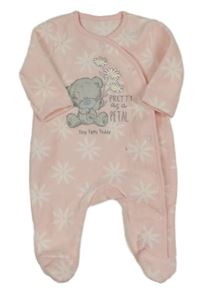 Růžový květovaný fleecový overal s Me to You George