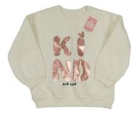 Nové - Bílá mikina s nápisem Matalan