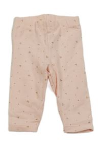 Lososové legíny s trblietkami F&F