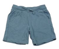 Modrošedé teplákové kraťasy H&M