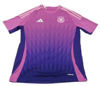 Růžovo-fialové sportovní triko s nášivkou Adidas