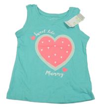 Nové - Svetlomodrý top so srdcem Primark