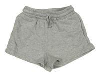 Svetlosivé melírované teplákové kraťasy H&M
