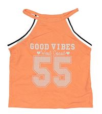Neónově ružový crop top s číslom F&F