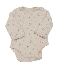 Nové - Světlerůžové kytičkované body Mothercare 