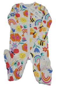 Nové - Bílý overal s obrázky F&F