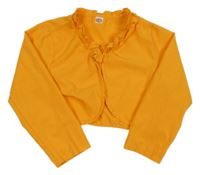 Žlté bolerko s volánikmi