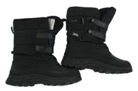 Černé šusťákovo/gumové zimní boty Trespass vel. 33