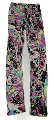 Barevné vzorované legíny 