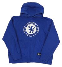Modrá mikina s potiskem FC Chelsea a kapucí Nike 