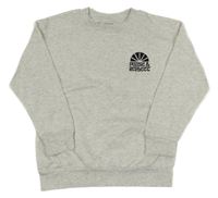 Sivá melírovaná mikina s nápisom Primark