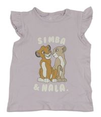 Lila top se Simbou a Nalou Disney + C&A