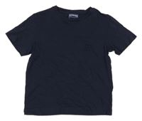 Tmavomodré tričko s potlačou Vilebrequin