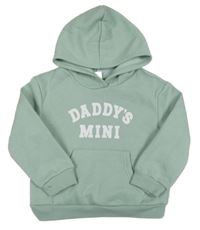 Svetlozelená mikina s nápisom a kapucňou Cozy Cub