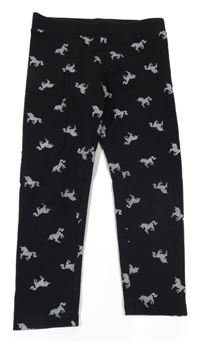 Čierne legíny s jednorožcami H&M
