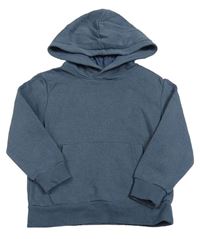 Břidlicová mikina s vreckom a kapucňou H&M