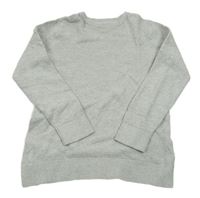 Svetlosivý melírovaný rebrovaný sveter C&A