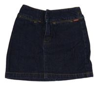 Tmavomodrá chino rifľová sukňa H&M