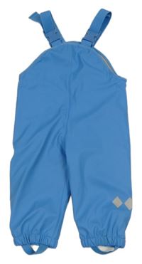 Modré nepromokavé laclové podšité kalhoty Topomini