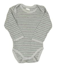 Sivo-bielo-tmavozelené pruhované melírované body DIMO