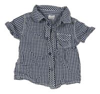 Tmavomodro-bílá kostkovaná košile F&F