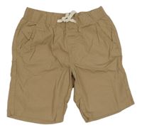 Béžové plátěné kraťasy H&M