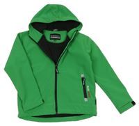 Tmavozelená softshellová bunda s kapucí BLUE WAVE