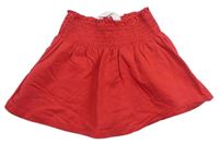 Červená kolová tepláková sukňa H&M