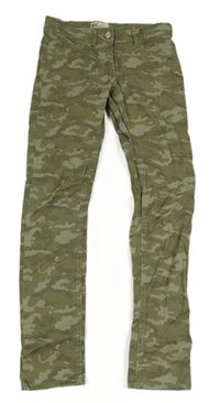 Army plátenné skinny nohavice Alive