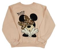 Marhuľová mikina s Minnie s překlápěcími flitre H&M