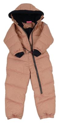 Růžová melírovaná šusťáková zimní funkční kombinéza s kapucí Killtec