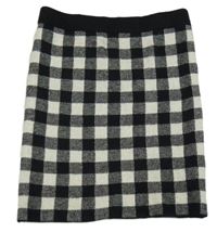 Svetlošedá -čierna kockovaná pletená sukňa Matalan