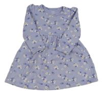 Lila kvetované teplákové šaty M&S