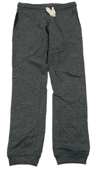 Tmavosivé melírované tepláky