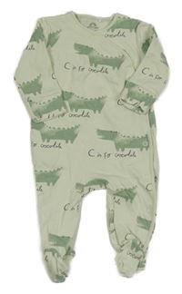 Zelenkavý overal s krokodýly Next