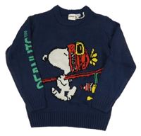 Nové - Tmavomodrý svetr se Snoopym