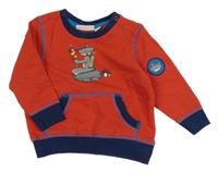 Červená mikina s mývalem Liegelind