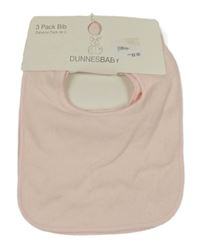 Nové - 3x světlerůžový froté slinták Dunnes