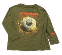 Khaki triko s fotbalovým míčem Next