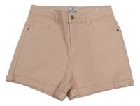 Ružové rifľové kraťasy LaRedoute