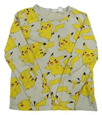 Béžové tričko s Pikachu H&M
