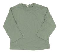 Zelenošedé triko H&M