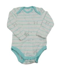 Bílo-světlemodré pruhované body s králíky C&A