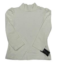 Nové - smetanové triko se stojáčkem Dunnes 