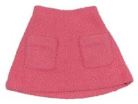 Ružová huňatá podšitá sukňa s vreckami Mayoral