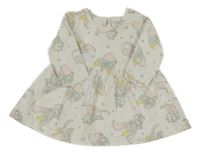 Biele šaty s Dumbem Disney