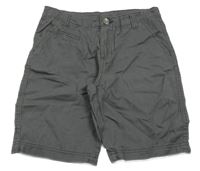 Tmavošedé chino plátěné kraťasy Pepperts