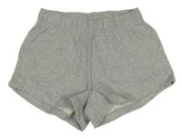 Sivé melírované teplákové kraťasy H&M